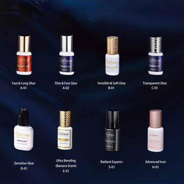 Gollee 5ml Eyelash Extension Glue / 0.5 Second Fast Drying False Eye Lash Extension Glue / Gollee Super Bonder Eyelash Glue Remove
