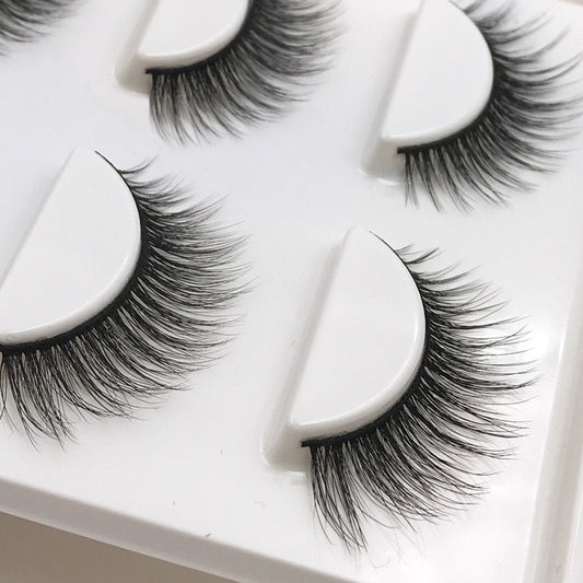 SHIDISHANGPIN 3 pairs 29 styles  Soft False Eyelashes / Fluffy Wispy Thick Lashes Handmade Lash Eye Makeup Tools