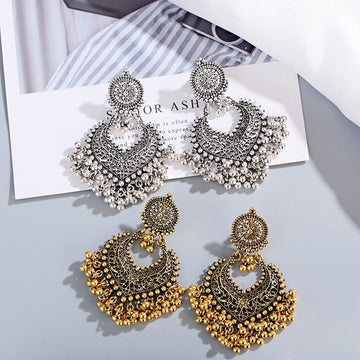 1Pair Earrings For Women Accessories Bells Indian Jewelry Ear Rings For Girls