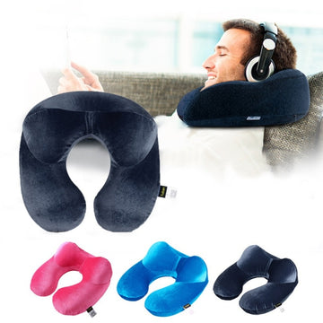 U Shaped Memory Neck Pillows/ Soft Travel Pillow Massage Neck Pillow